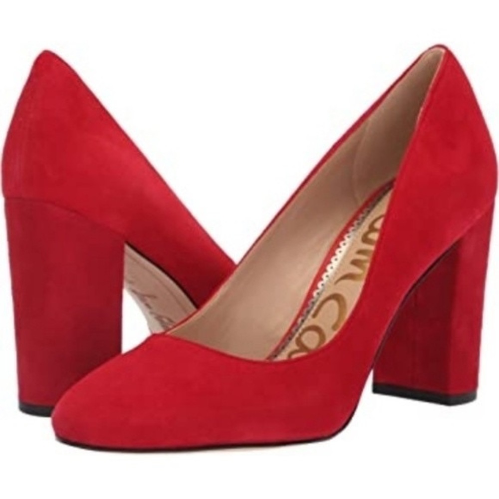Sam Edelman Stillson Red Suede Pump - image 1